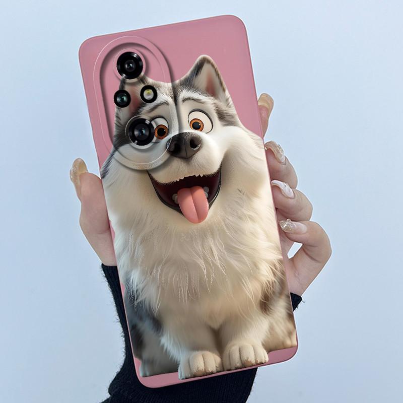 Cartoon Case For Honor 200 100 Honor200 Honor100 Pro Lite 5G Liquid Silicone Camera Lens Protector Phone Case Soft Back Cover