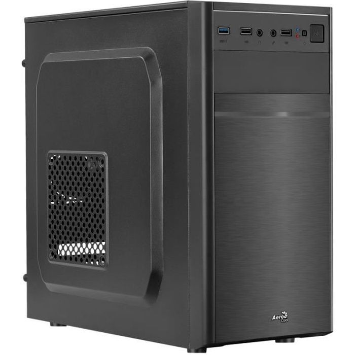 Aerocool CS103 - Boîtier PC Micro ATX - Ventilateur 12cm - Noir