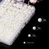 1320Pcs Pearl Beads for Jewelry Making 4/6/8/10mm Round Pearls for Bracelets Making Kit for Bracelet Necklace DIY Decoration