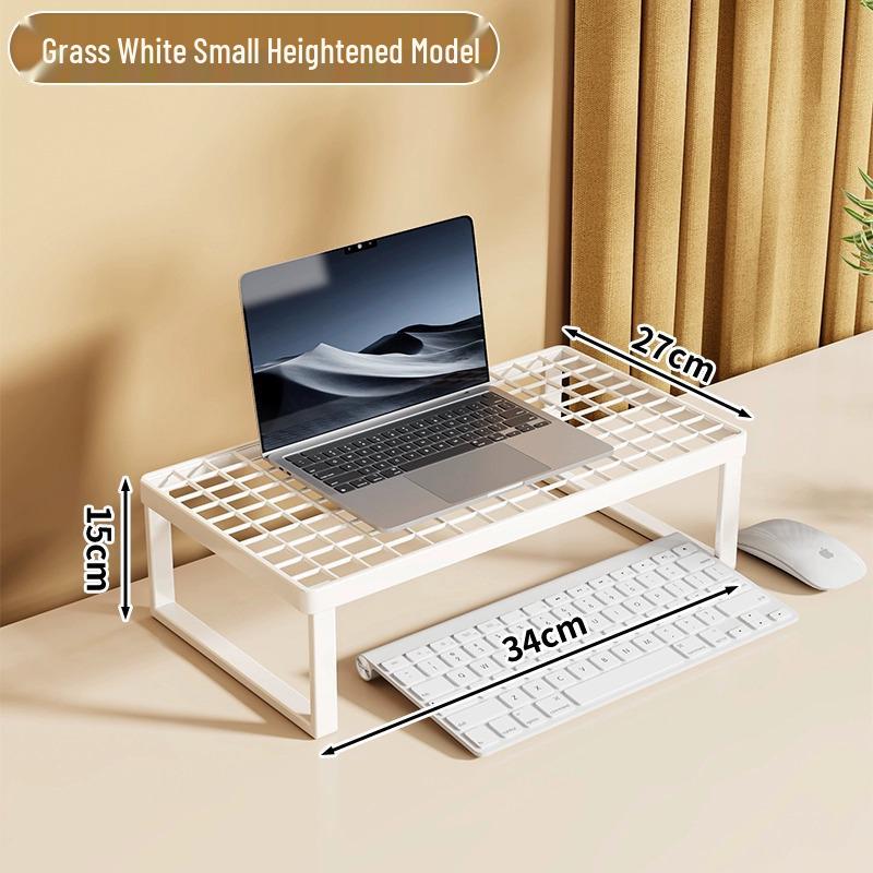Cooled Laptop & Monitor Stand: Ergonomic Desk Riser with Suspended Bracket for Home Office