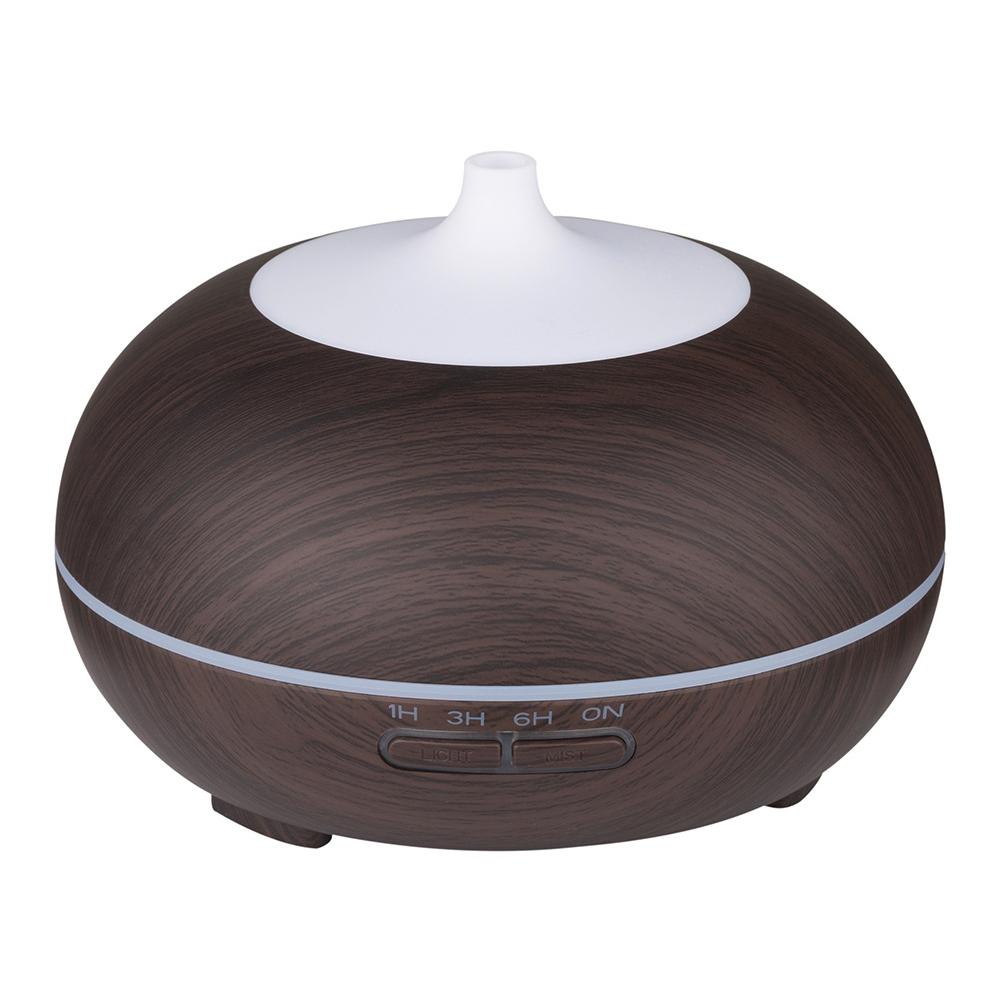 300ML 7Colors Change Wood Grain Aroma Air Humidifier