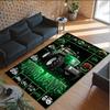 Construction Vehicles Theme Crystal Velvet Rug Personalized Custom Name Text Soft Floor Mat Home Decor