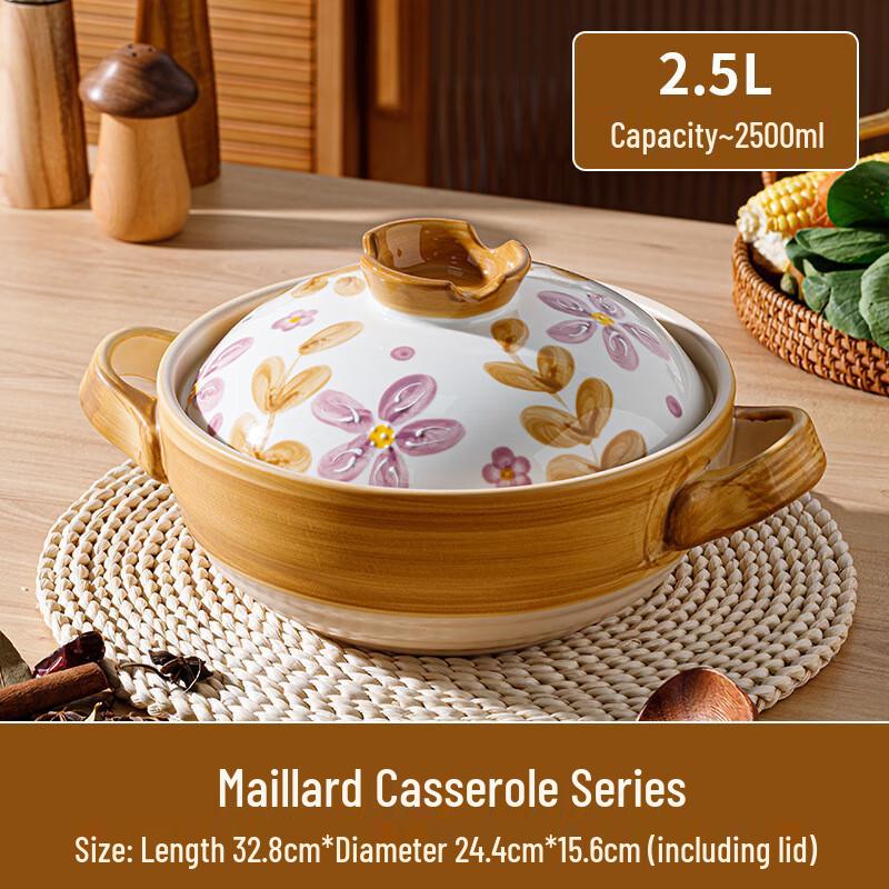 ZMR Japanese Maillard Ceramic Casserole Pot