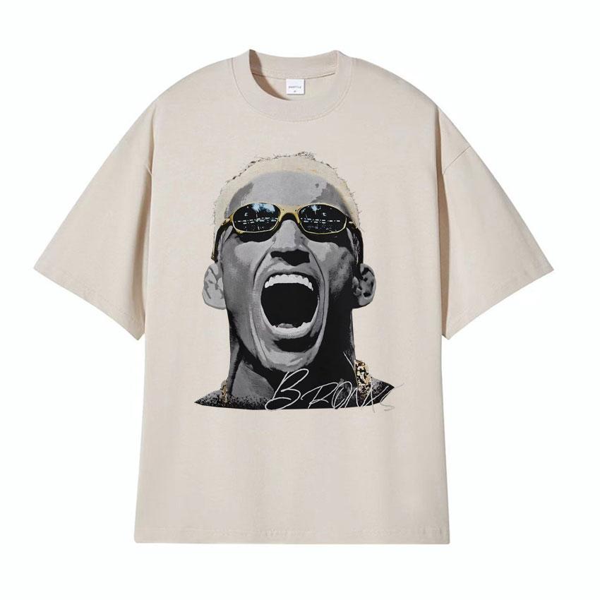 Charles Oliveira Vintage Graphic T Shirt Unisex Fashion Harajuku Oversized Tshirts Men Casual ONeck Short Sleeve Tshirt Tops