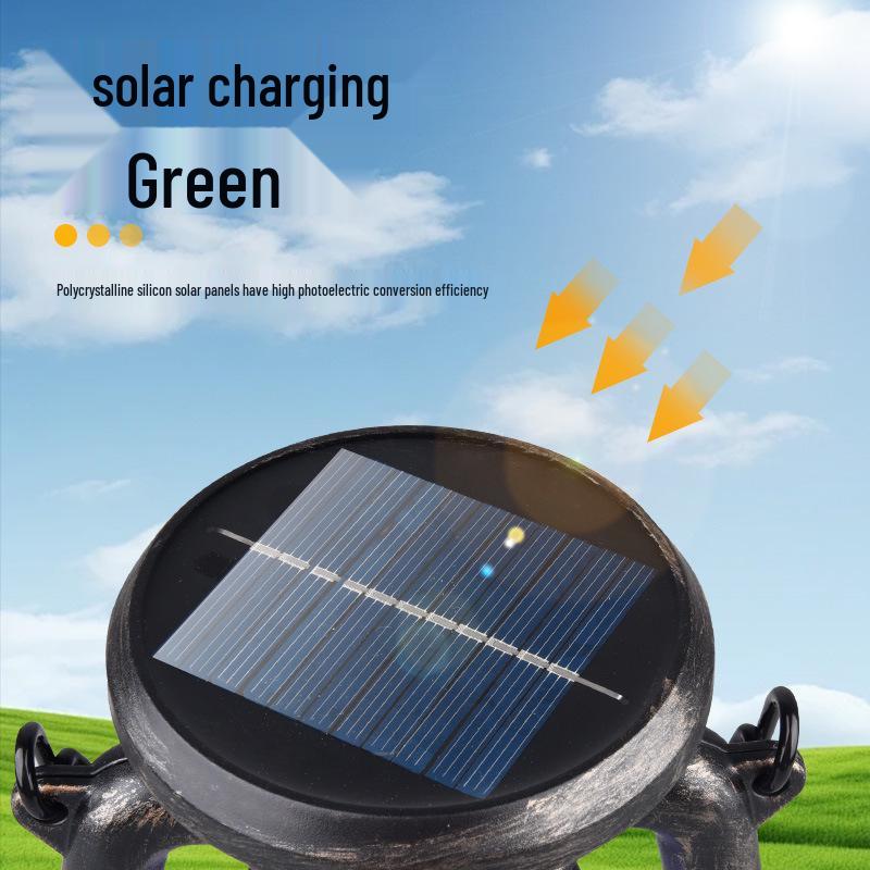 Solar-Powered LED Dual Color Camping Lantern - USB Rechargeable, Portable Hanging Lamp for Outdoor and Tent Lighting
