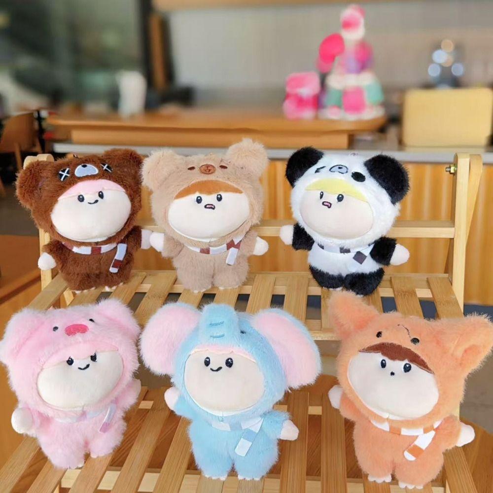 Soft Anime Doll Pendant Plushies Doll Bear Plush Keychain Bee Plush Coin Purse  Home Party Decor