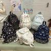Spring new casual polka dot art student schoolbag Japanese and Korean large-capacity junior high school student backpack