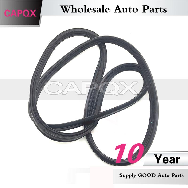 CAPQX For Honda Fit Jazz 2003-2019 Rear Door Weatherstrip Tailgate Rubber Seal Tail Door Sealing Strip Trunk Seal Strip