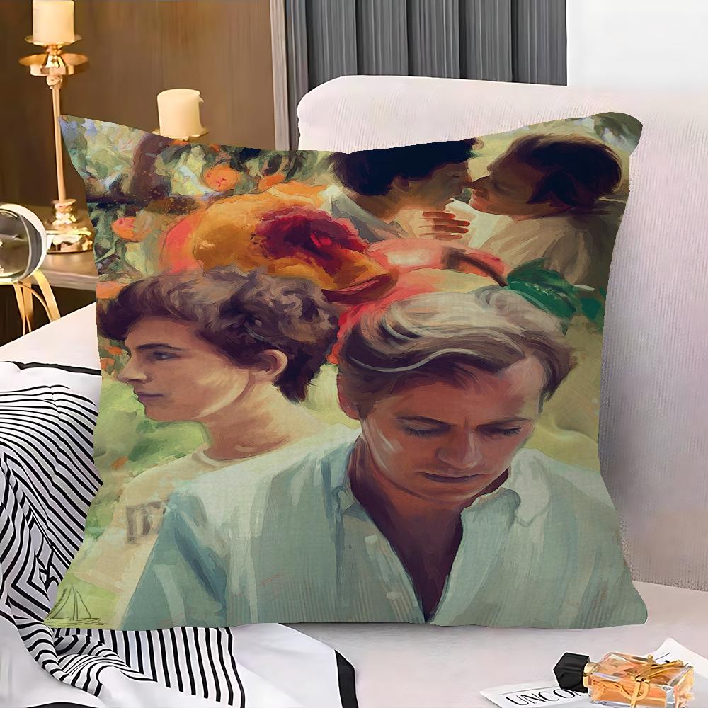 Film Posters Call Me By Your Name Cushion Cover Inches Farmhouse Decor Home Throw Pillow Covers For Couch Decorations