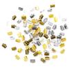 Crimp Beads Cove Clasps Cord End Caps String Ribbon Leather Clip Foldover Connectors Accessories for DIY Jewelry Findings