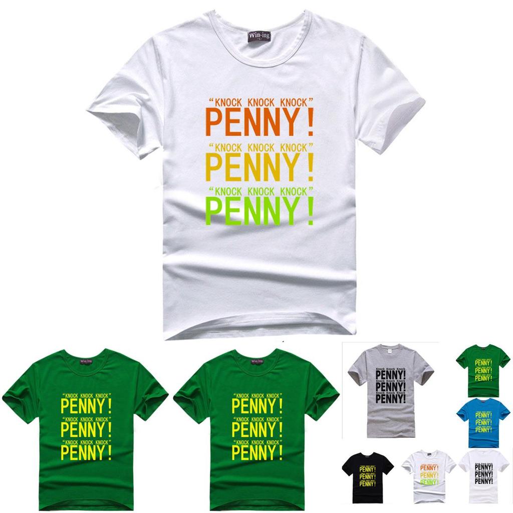 Fashion The Big Bang Theory Funny "penny" Print Sweethearts O-neck T-shirts Premium Quality