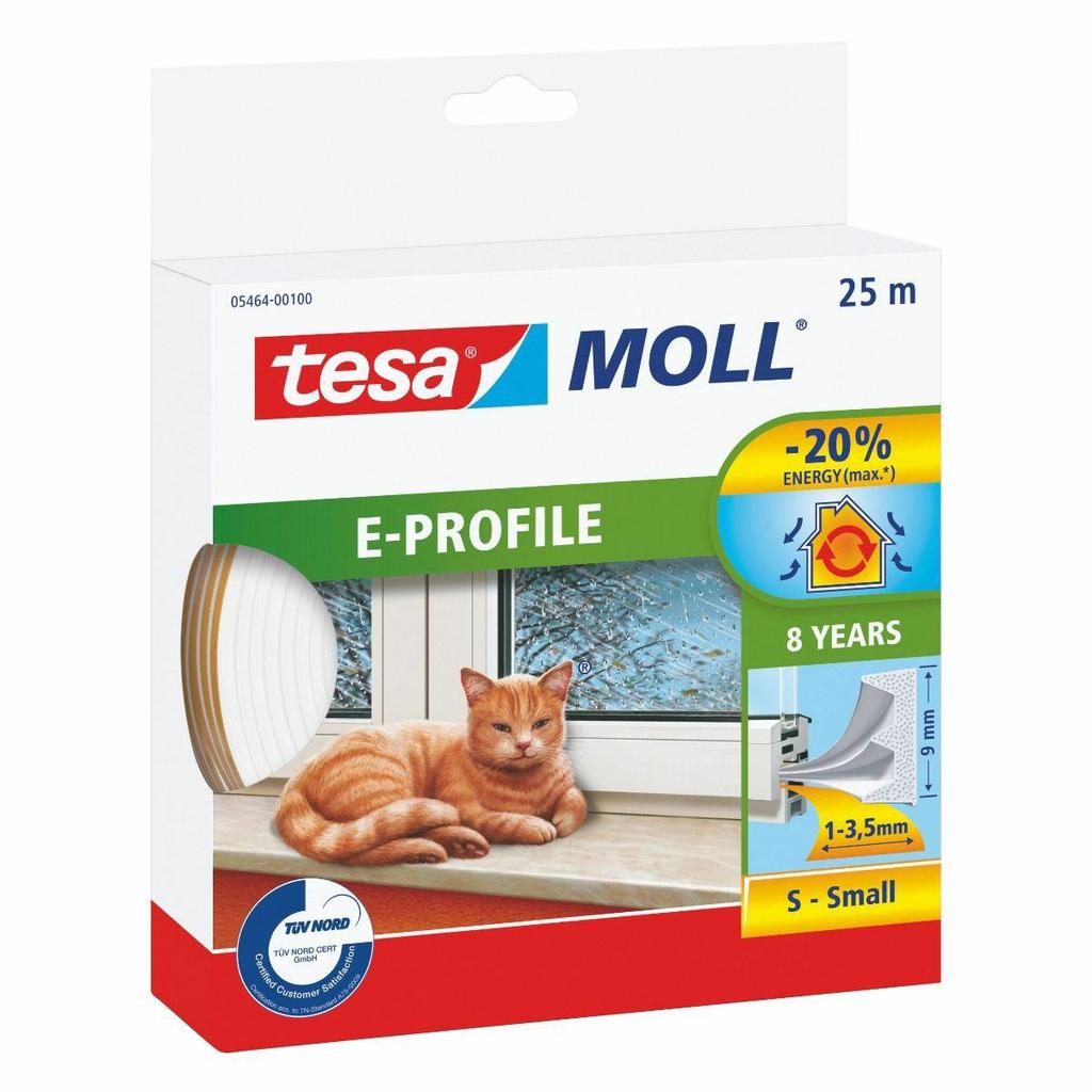 Tesa Uszczelka Biała E 25Mx9Mm
