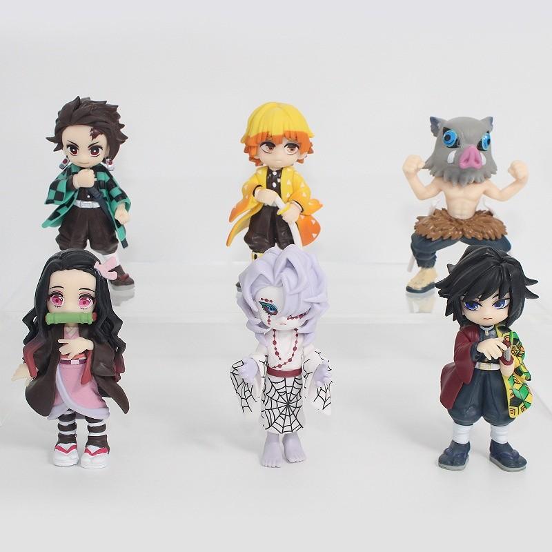 Demon Slayer Nezuko Tanjiro Inosuke Pvc Figure Collectible Toy For Fans