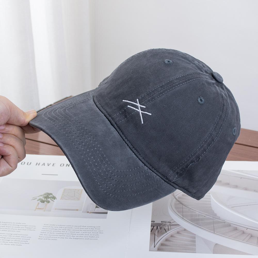 Casual Simple Embroidered Baseball Cap Children's Autumn New Couple Cap Versatile Face Small Soft Top Hat