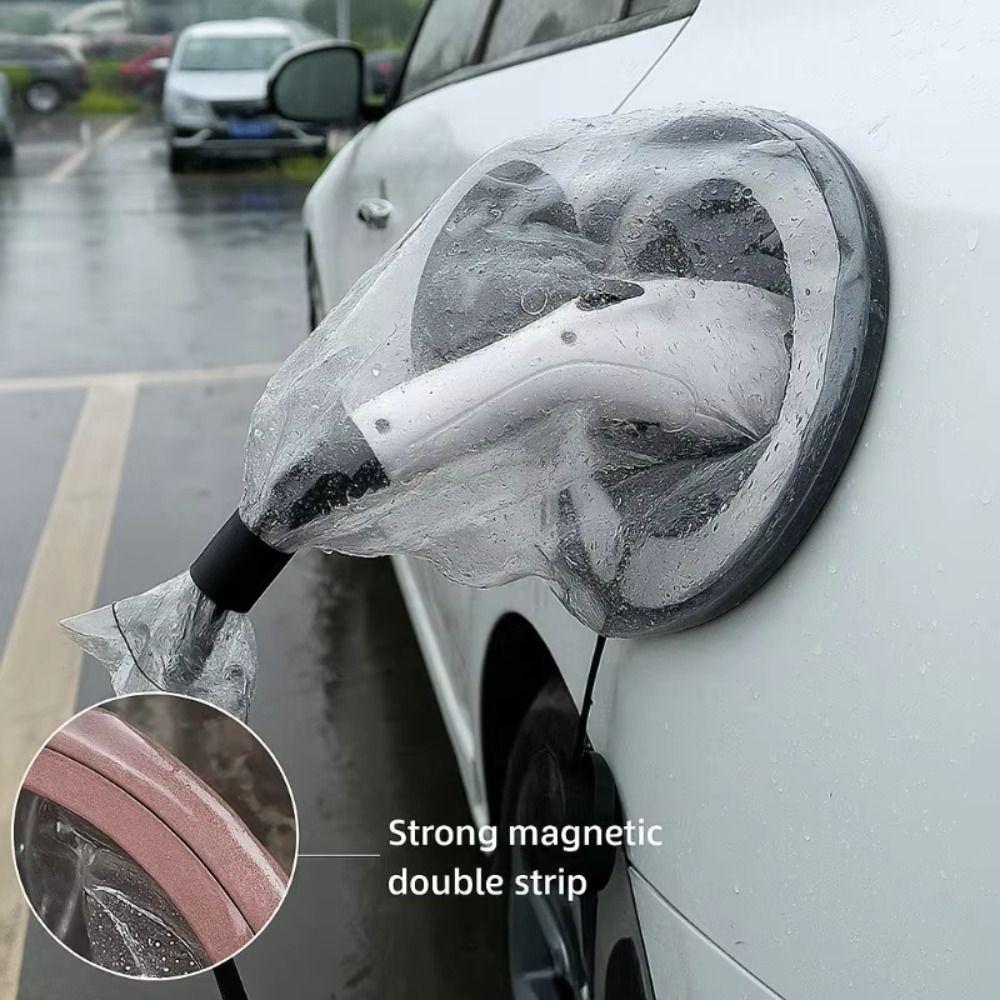 Waterproof Magnetic Electric Car Charger Plug Cover EV Charger Car Cover For Electric Auto