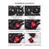 Carbon Fiber Fishing Reel Handle Baitcasting Aluminum Reel Knob Replacements