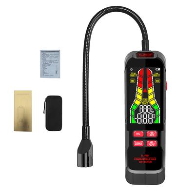 Combustible Gas Detector High Accuracy LCD Display Combustible Gases  Age Tester with Flashlight and Temperature and Humidity Measurement