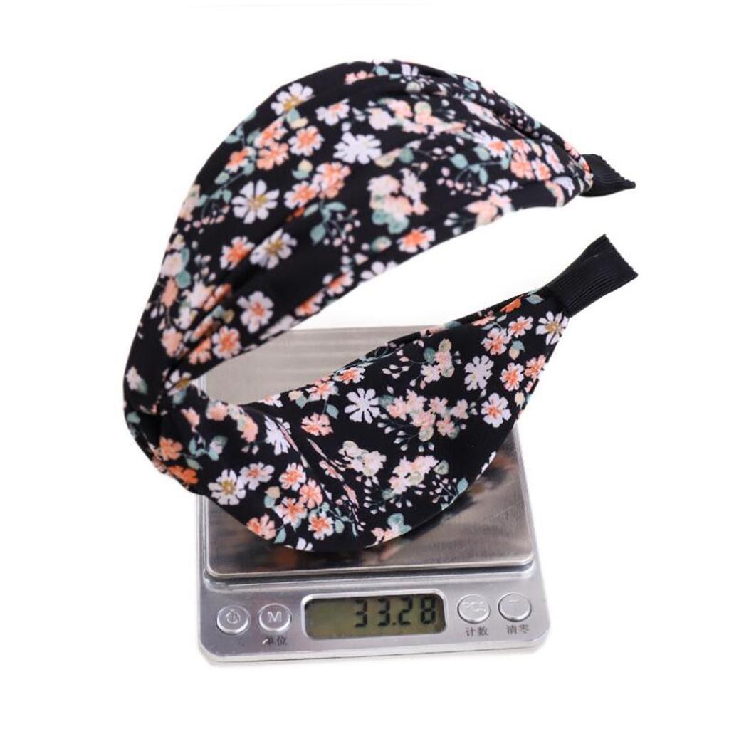 PROLY New Fashion Women Headband Wide Side Cross Knot Flower Hairband Fresh Color Bohemia Turban Hair Accessories