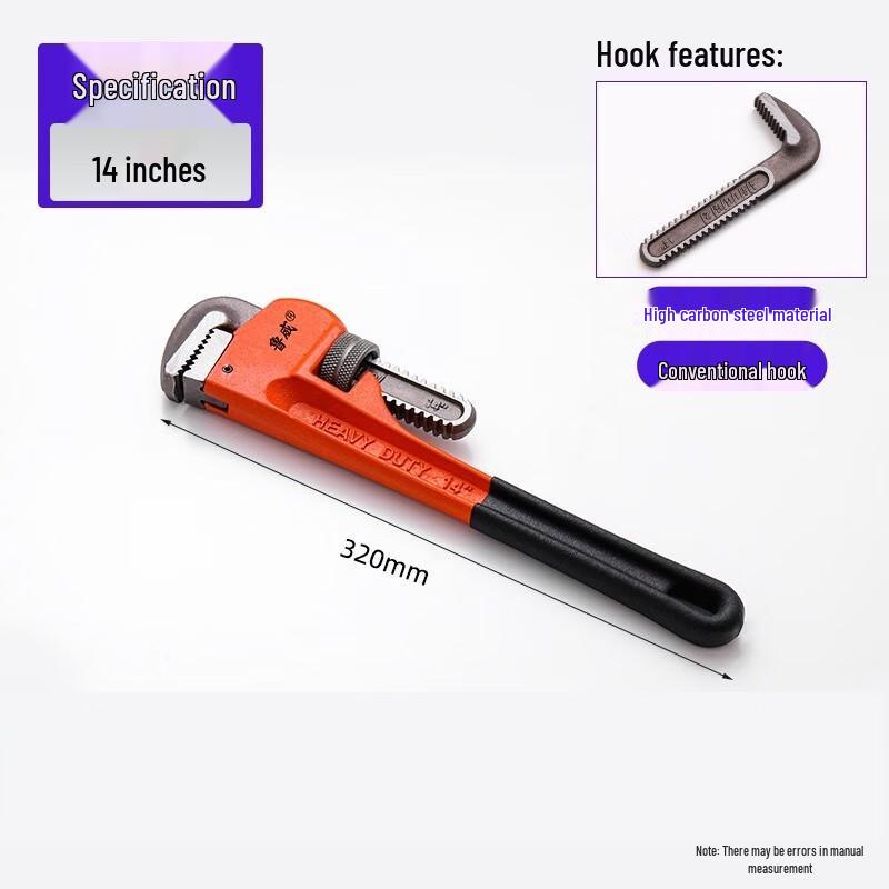 SMVP American Type Pipe Wrench CN plug (adapter included)