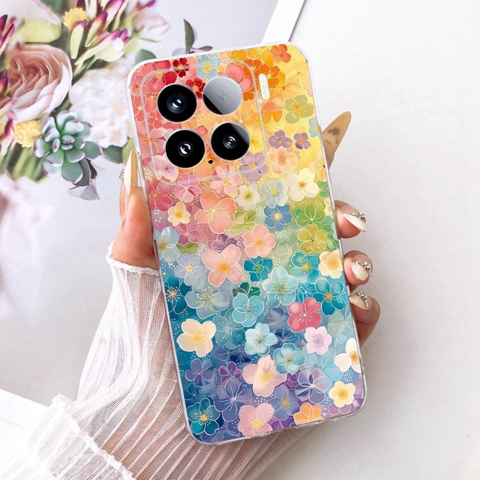 For Xiaomi Mi 15 Pro 5G Case Luxury Butterfly Painted Cover Soft Silicone Phone Case For Xiaomi 15 Pro Mi15 Pro 5G Fundas Bumper
