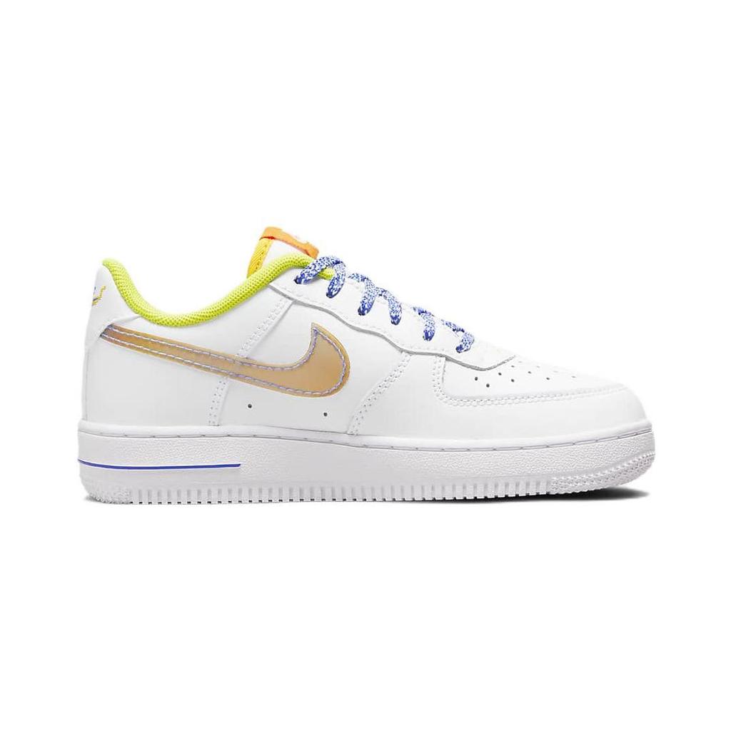 Nike Force 1 LV8 PS White Multi Kids Sneakers Multi-Color Medium-Blue DQ7768-100