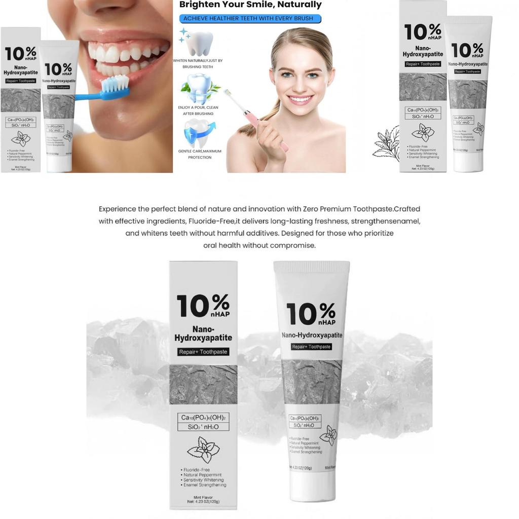 10%nhap Nano Hydroxyapatite Toothpaste With Whitening For Adult Dental Care
