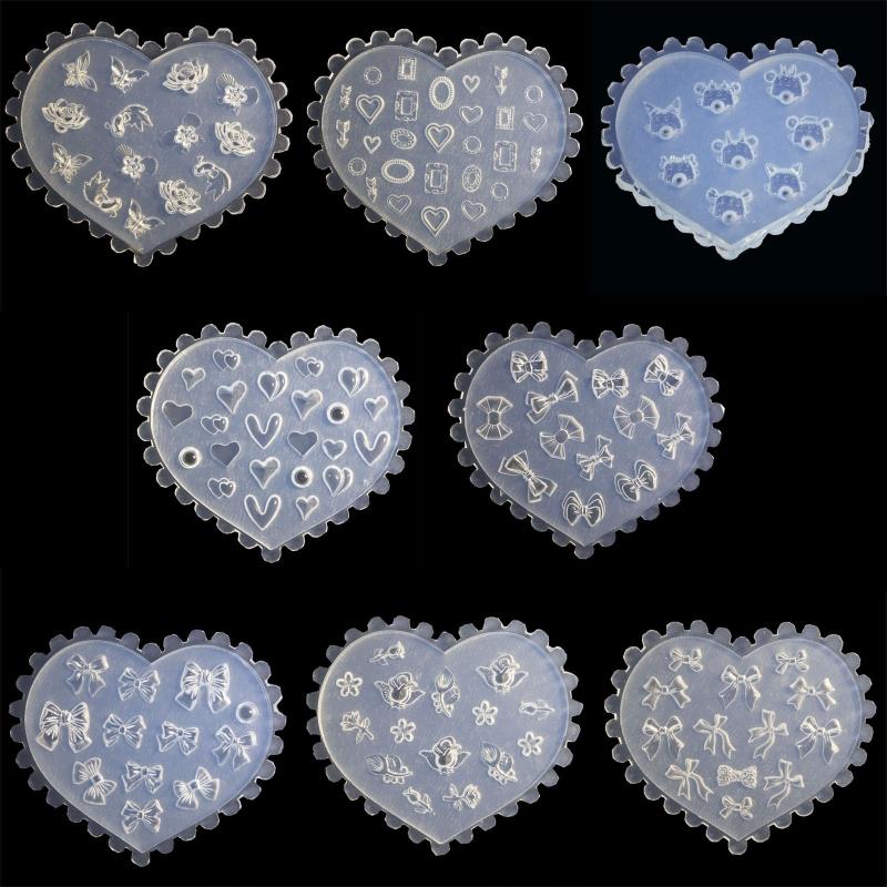 DIY 3D Silicone Nail Art Decortive Design Mold Nail Art Making Tools Mould