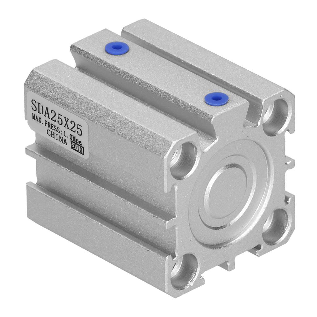 Air Cylinder Aluminum Thin Double Acting Pneumatic Components Accessories Bore 25mmSDA25x25