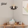 Solid Wood Display Stand Halloween Wooden Bat Corner Shelf Black Wall Mounted Candle Holder Stand Spider Web Decor Gothic Rack for Home Party,