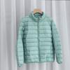 Winter New Light Down Jacket Women's Short Plastic Stand-Up Collar Hooded Lightweight Thin White Duck Down Jacket