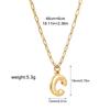 Stainless steel bubble English 26 letter necklace pendant personalized three-dimensional collarbone chain with jewelry