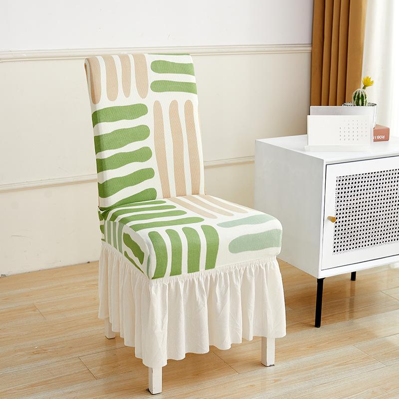 Summer Elastic Chair Cover Cool and Breathable Four-season Home Chair Cover One-piece Boho Light Luxury Dining Chair Cover
