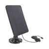 Camera Solar Panel Charger 10W 5V Micro USB Black Solar Charging Panel for Security Camera Cellphone Power Bank
