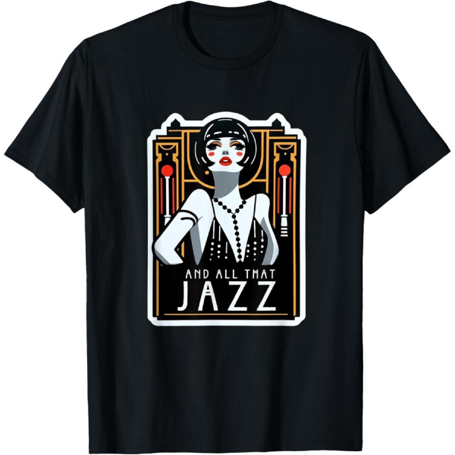 Chicago All That Jazz Art Deco 1920s Musical Theatre T-Shirt S