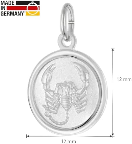 Trendor Kids Zodiac Necklace Scorpio 925 Sterling Silver 28606-11 Timeless Jewelry Gift for Children