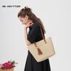 New tassel straw woven bag shoulder vegetable basket woven bag women's bag large capacity portable tote bag vacation beach bag