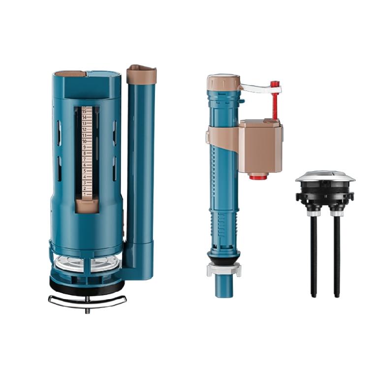 Double Push Button Toilet Drain Valves Replacement Toilet Cistern Inlet Valves Two Button Toilet Water Outlet Valves