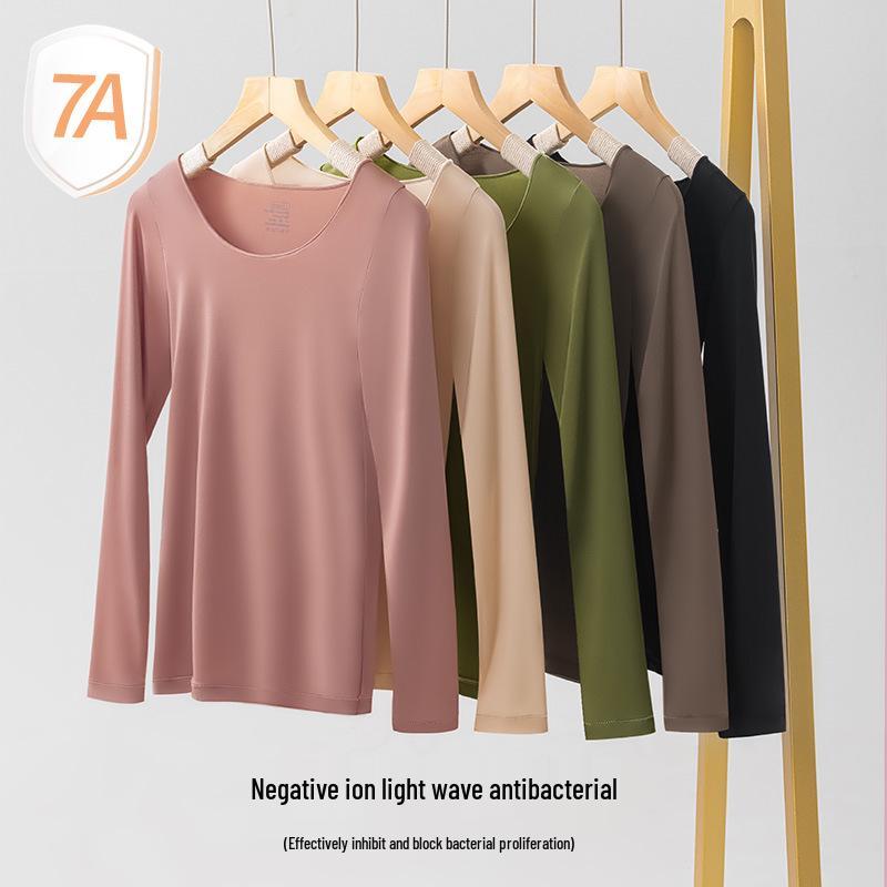 Lightweight Seamless Antibacterial Skin-Beautifying Base Layer: High Elasticity, Comfortable, Warm, Moisturizing