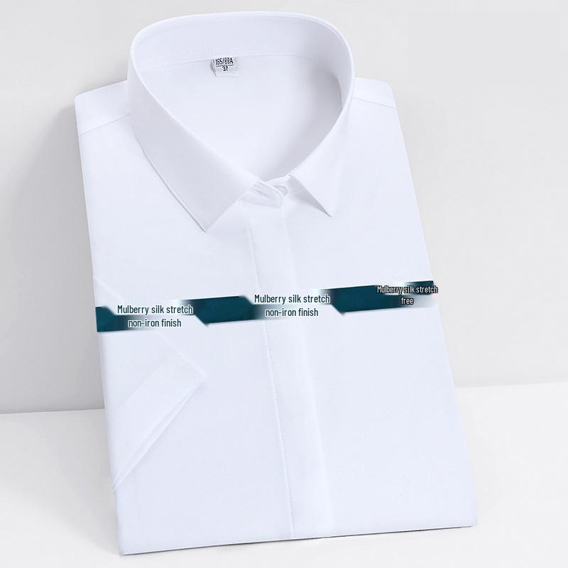 Men's High-End Mulberry Silk Long-Sleeve Casual Shirt - Autumn Tencel Drape, Non-Iron