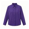 TIFICY Women's Fashion Casual Spring Autumn Solid Color Print Long Sleeve POLO Neck Blouses & Shirts
