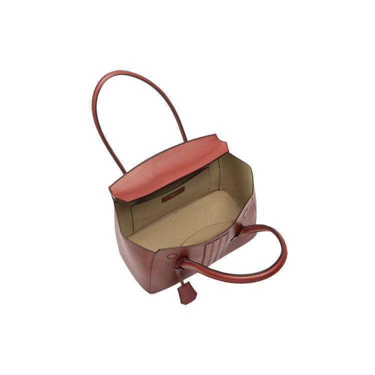 Bally Sandah Large Capacity Fashion Vintage Leather Handle Tote Shoulder Bag Women Bags Red 6239113