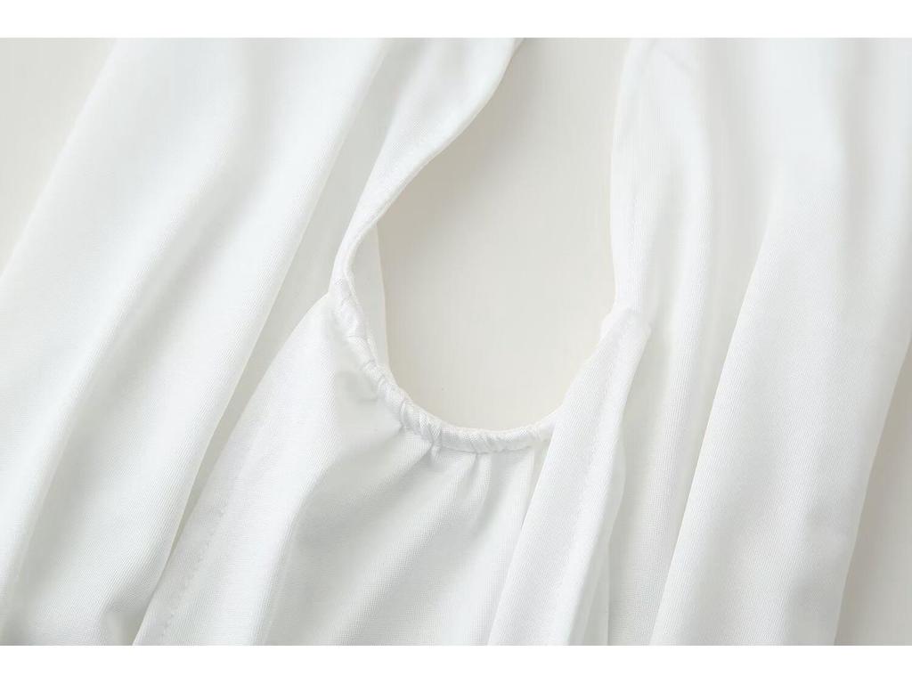 Spring 2025 Women's European & American Style Sexy Halter Off-Shoulder Dress