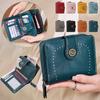 2025 Fashion Women's Cutout Short Wallet with Large Capacity Zipper Coin Purse and Retro Card Holder