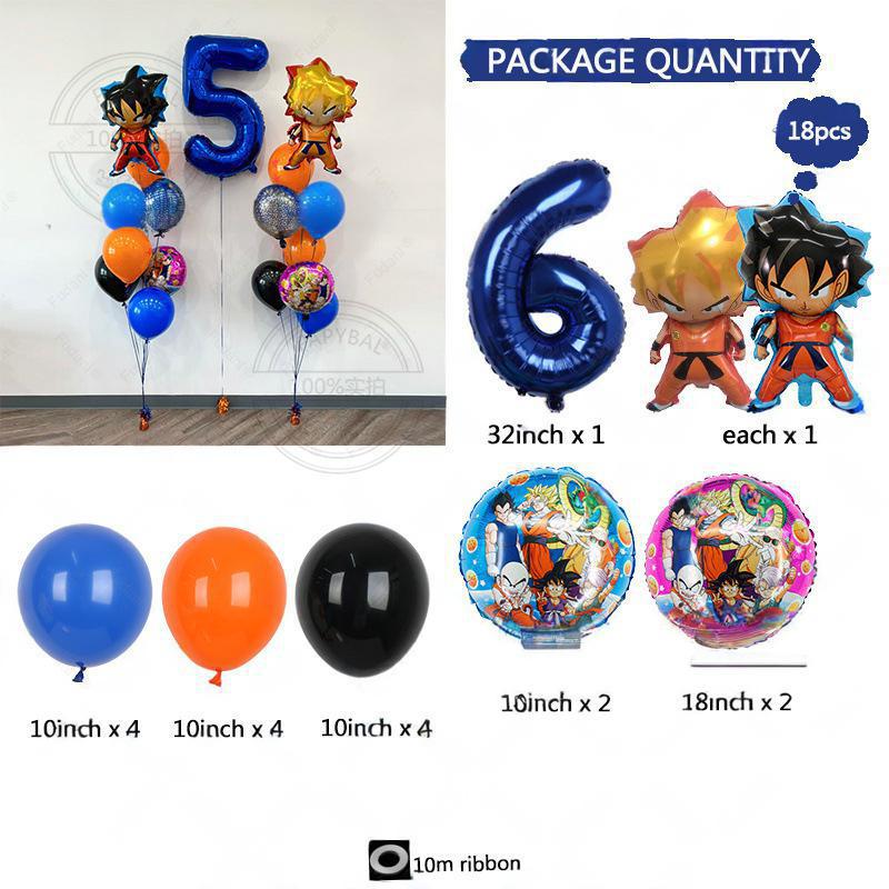 Animation Theme Character Aluminum Film Latex Lift-Off Balloon Set Boy Birthday Arrangement