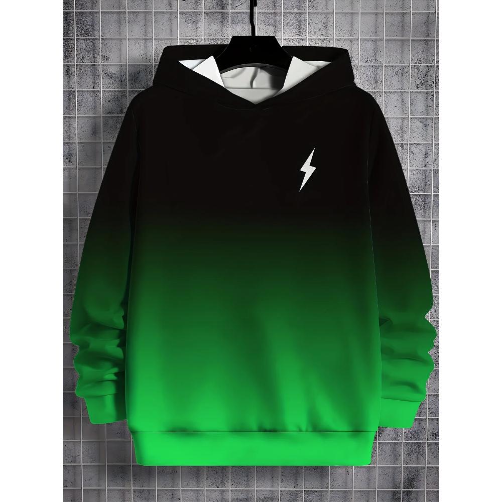 Men's Gradual Change Fashion Sweatshirt Casual Loose Hoodie Versatile Hoodies Sweatshirts Men’s