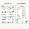Office Task Planner Set, Office Task List, Office Organization Tracker, Work To Do List, Home Work Planner Kit, Daily Planner