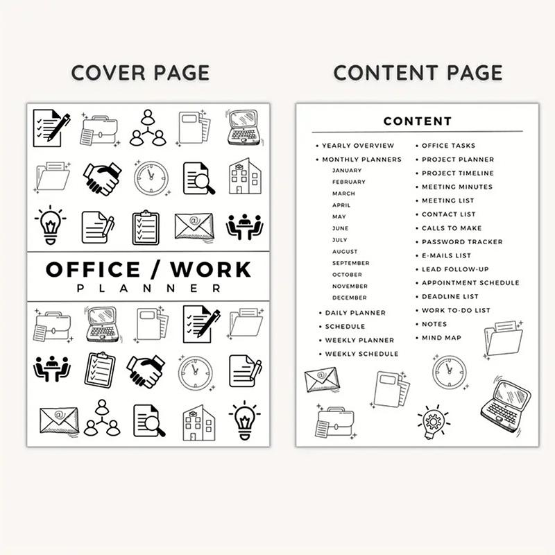 Office Task Planner Set, Office Task List, Office Organization Tracker, Work To Do List, Home Work Planner Kit, Daily Planner