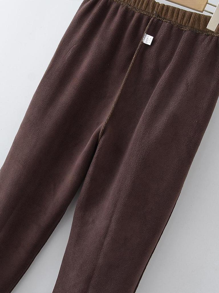 Mom's Spring Straight-Leg Elastic Pants for Middle-Aged Women - Plus Size Casual Fit