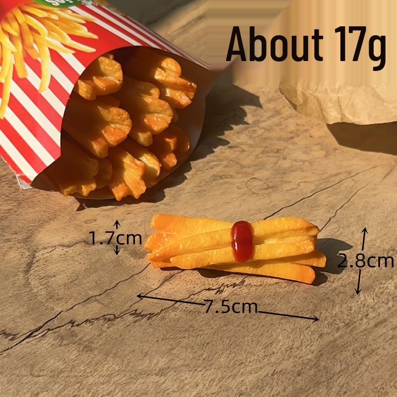 

Набор игрушек фаст-фуда из ПВХ: Фигурки Кетчуп, Картофель фри и Жареная курица