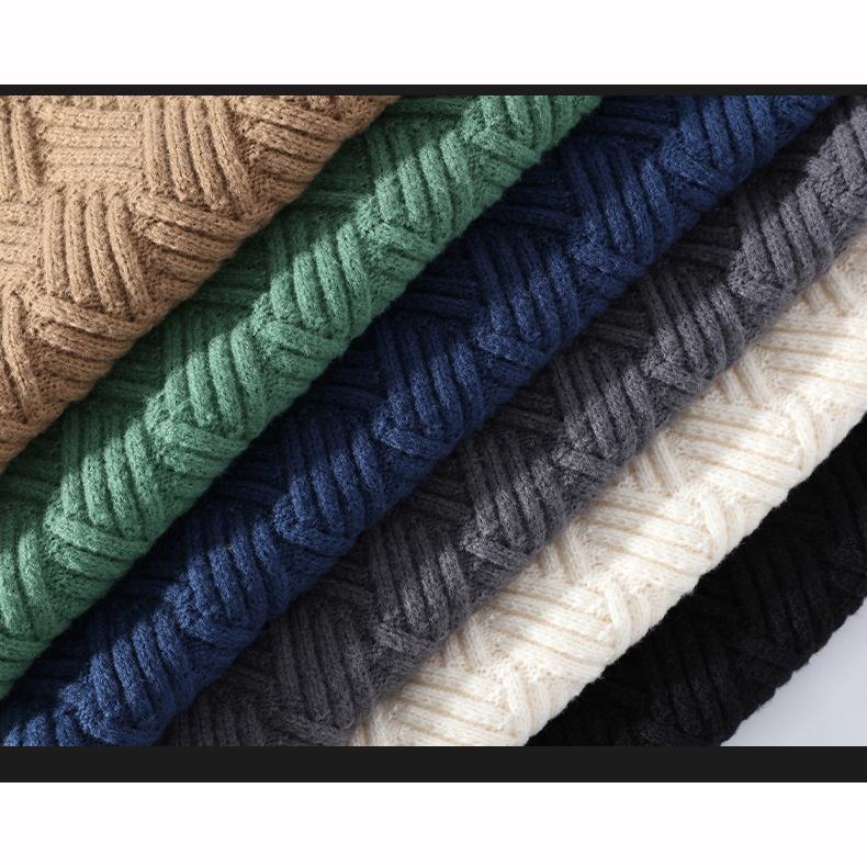 Japanese Style Round Neck Couple Sweater Plain Weave Style Casual Versatile Trendyy Men's Long-Sleeved Sweater